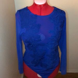 Sheer Flower Detailed Bodysuit